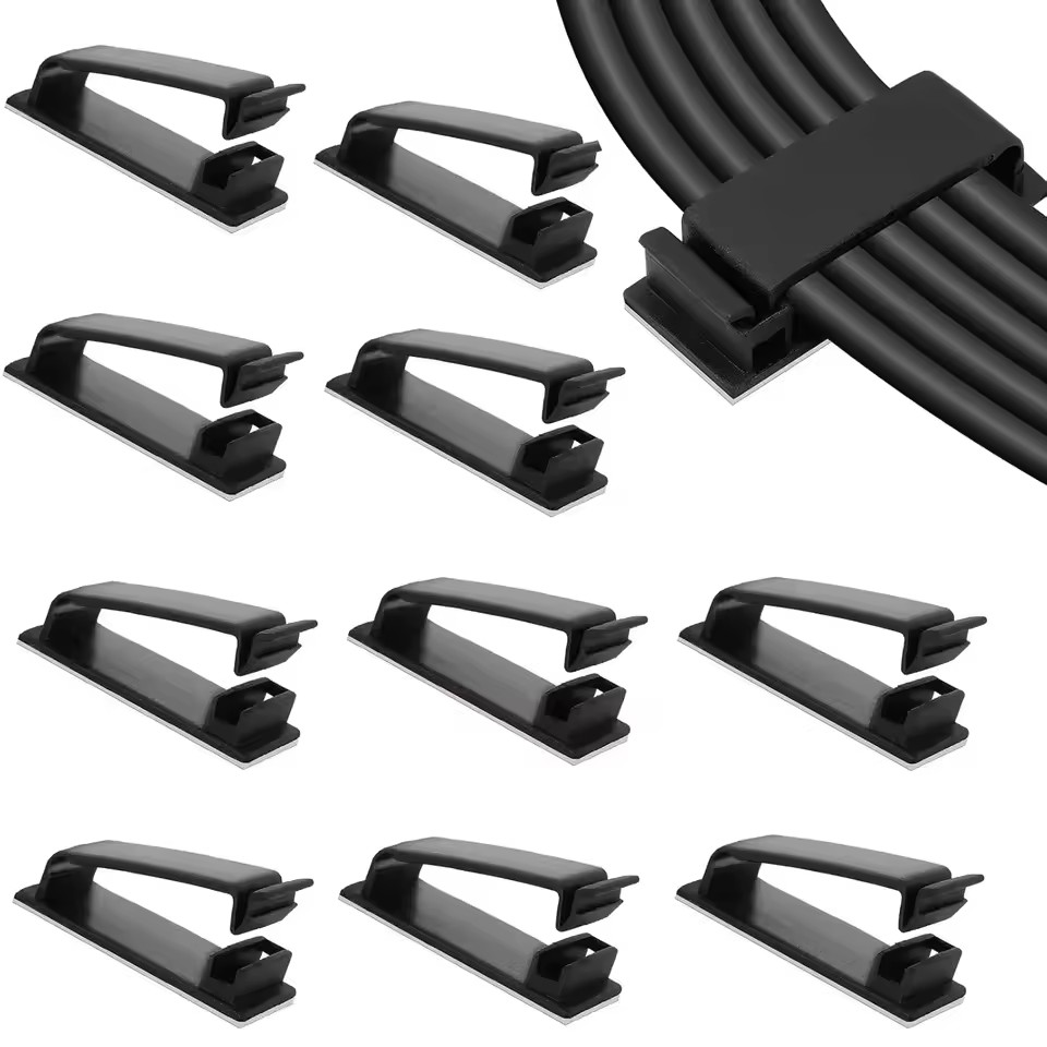 Car Cable Organizer - 自己接着式のケーブル整理具、ケーブル固定クリップ、ケーブルホルダー、ケーブル管理用具、車載USBデータケーブル、装飾用コード巻き取り器。