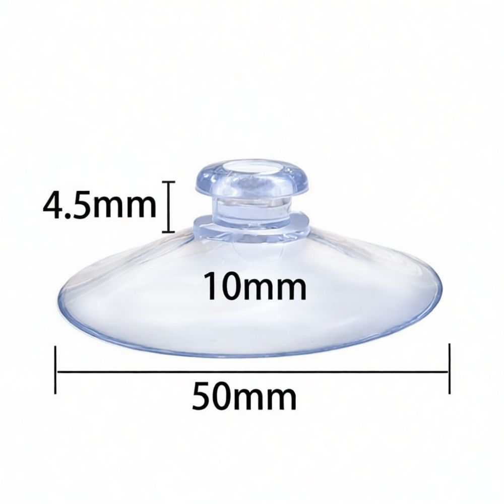 Car Vacuum - 柔軟性のあるPVC製真空吸着式マッシュルーム型ヘッド。ガラス窓への取り付けに適しており、車の看板をしっかりと固定するためのアクセサリー。