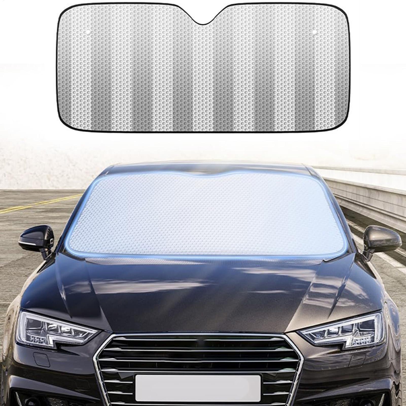 フロントガラスカバー サンシェード ユニバーサル 折りたたみ - Windshield Sun Shade のレビューと価格