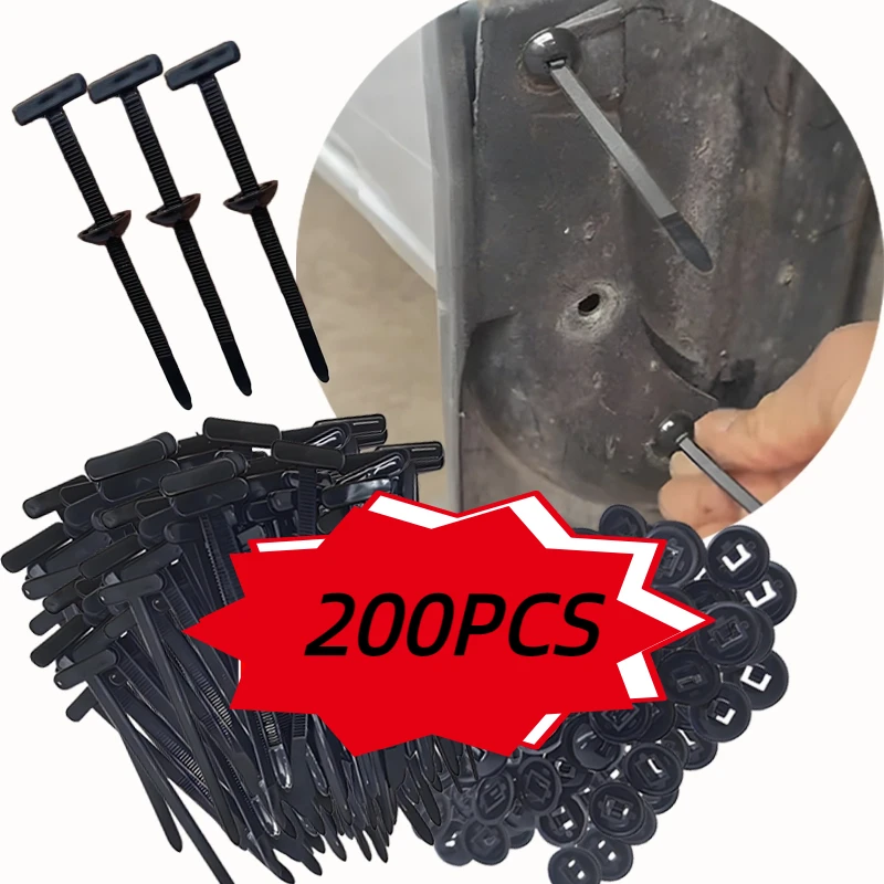 5～200個入り ナイロンケーブルタイ バックル式 ヘビーデ - Car Cable Organizer のレビューと価格