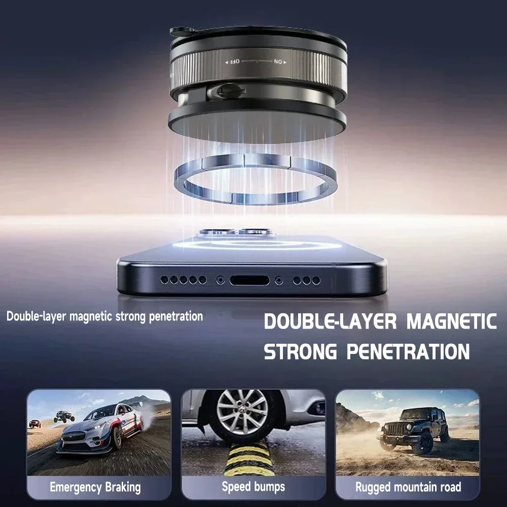 360をアップグレード ° 真空磁石式スマートフォンホルダー - Car Phone Holder のレビューと価格