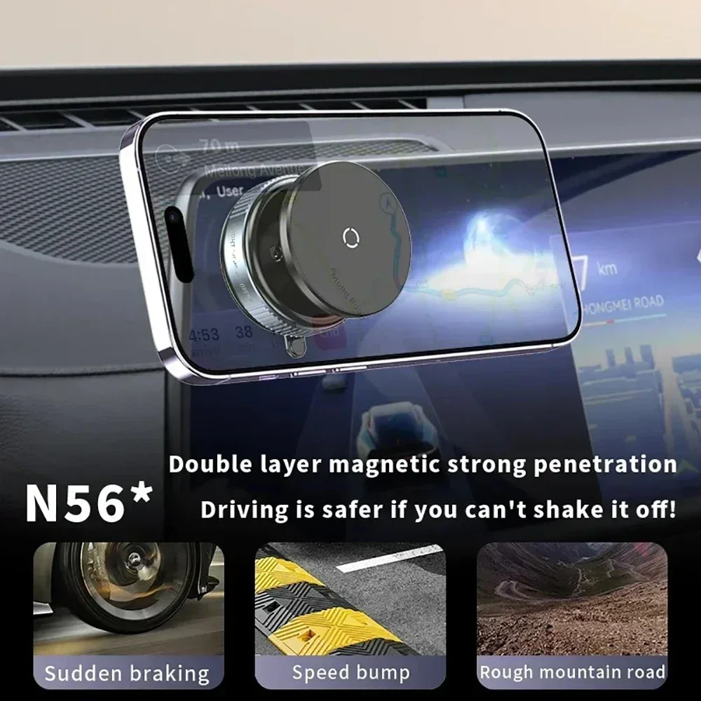 多機能マグネット式スマホホルダー 車載ホルダー 真空吸盤式  - Car Mirror のレビューと価格