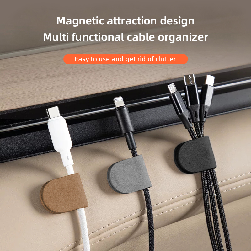 1/2/4個入り、磁石付きカーケーブル整理クリップ、配線整理 - Car Cable Organizer のレビューと価格