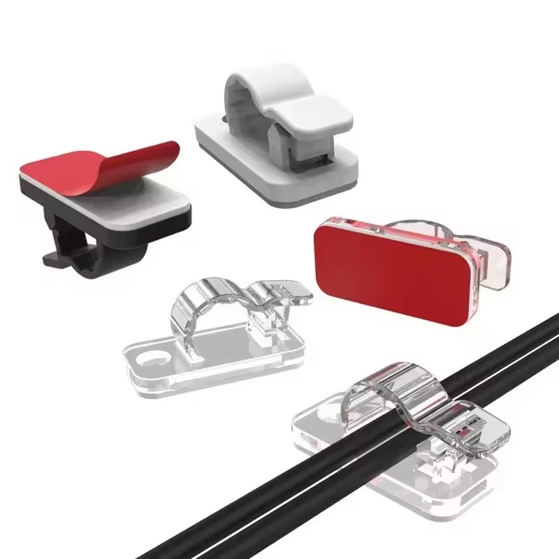 自己粘着式ケーブルクリップ、コード整理用、配線整理用、デスク - Car Cable Organizer のレビューと価格