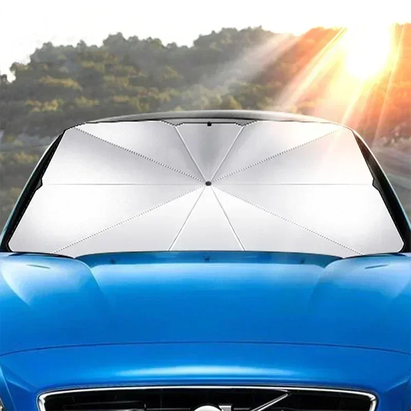 車のフロントガラスサンシェード多機能便利な折りたたみ式車用パ - Windshield Sun Shade のレビューと価格