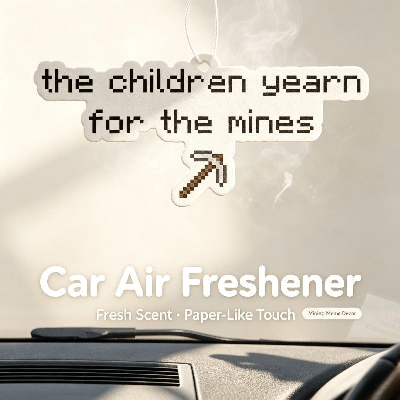 車用芳香剤　面白い鉱山ミーム柄　車内バックミラー用飾り　ギフ - Car Air Freshener のレビューと価格