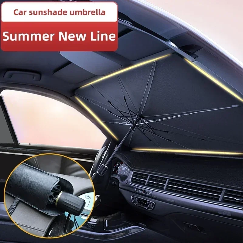 車用サンシェード パラソル 車のフロントウィンドウ用サンシェ - Windshield Sun Shade のレビューと価格