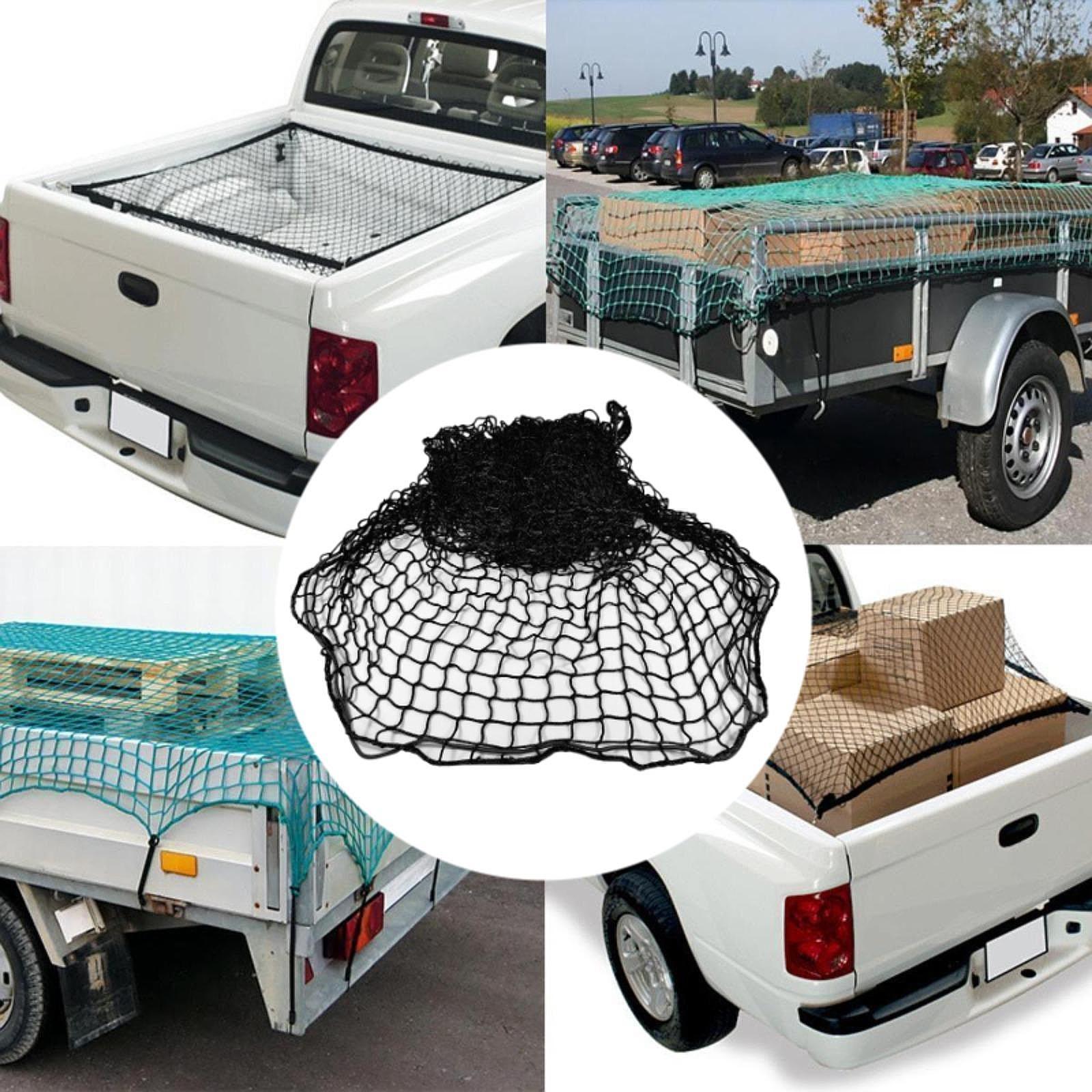 ブラックメッシュ製、多目的収納ネット。車のトランク、ピックア - Car Organizer のレビューと価格
