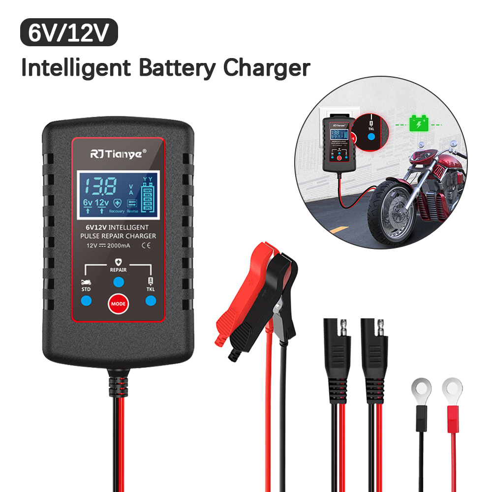 スマートバッテリー充電器オートバイ芝刈り機車用自動フロート充 - Car Charger のレビューと価格