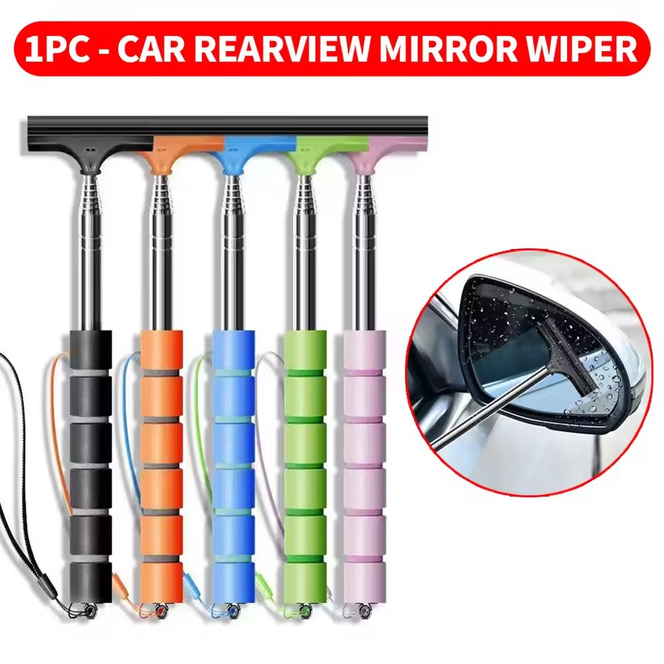 バックミラーフロントガラスワイパー格納式ポータブルゴムスキー - Car Wiper のレビューと価格