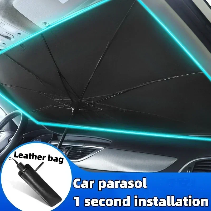 ポータブルカーサンシェード、フロントガラス内側用、UVカット - Windshield Sun Shade のレビューと価格