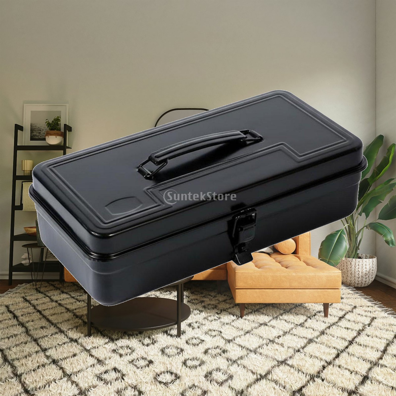 鉄製ツールボックス 厚手の機械工具箱 金属製オーガナイザービ - Car Organizer のレビューと価格